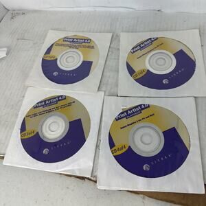 Sierra Print Artist 4.0 Platinum 4-Disc CD-Rom Windows PC Desktop Disc Only